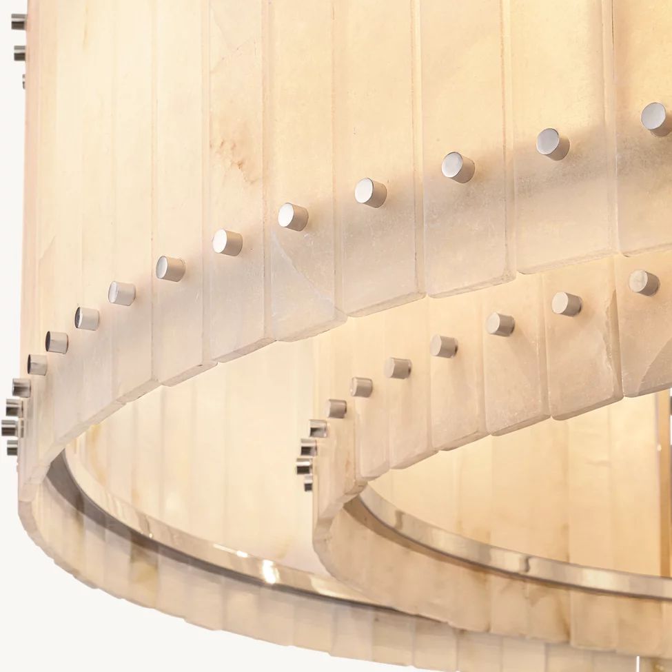 San Marco Alabaster Round Chandelier 60"