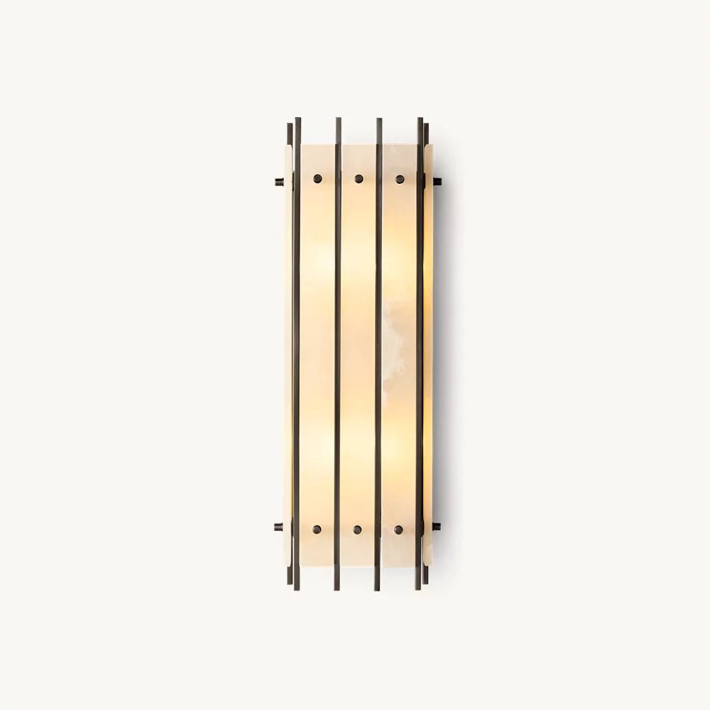San Marco Alabaster Rectangular Wall Sconce