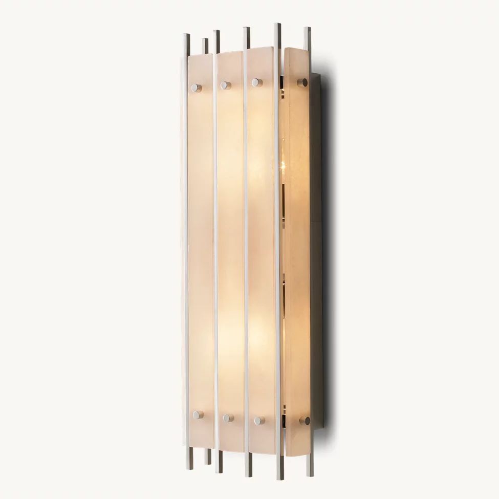 San Marco Alabaster Rectangular Wall Sconce