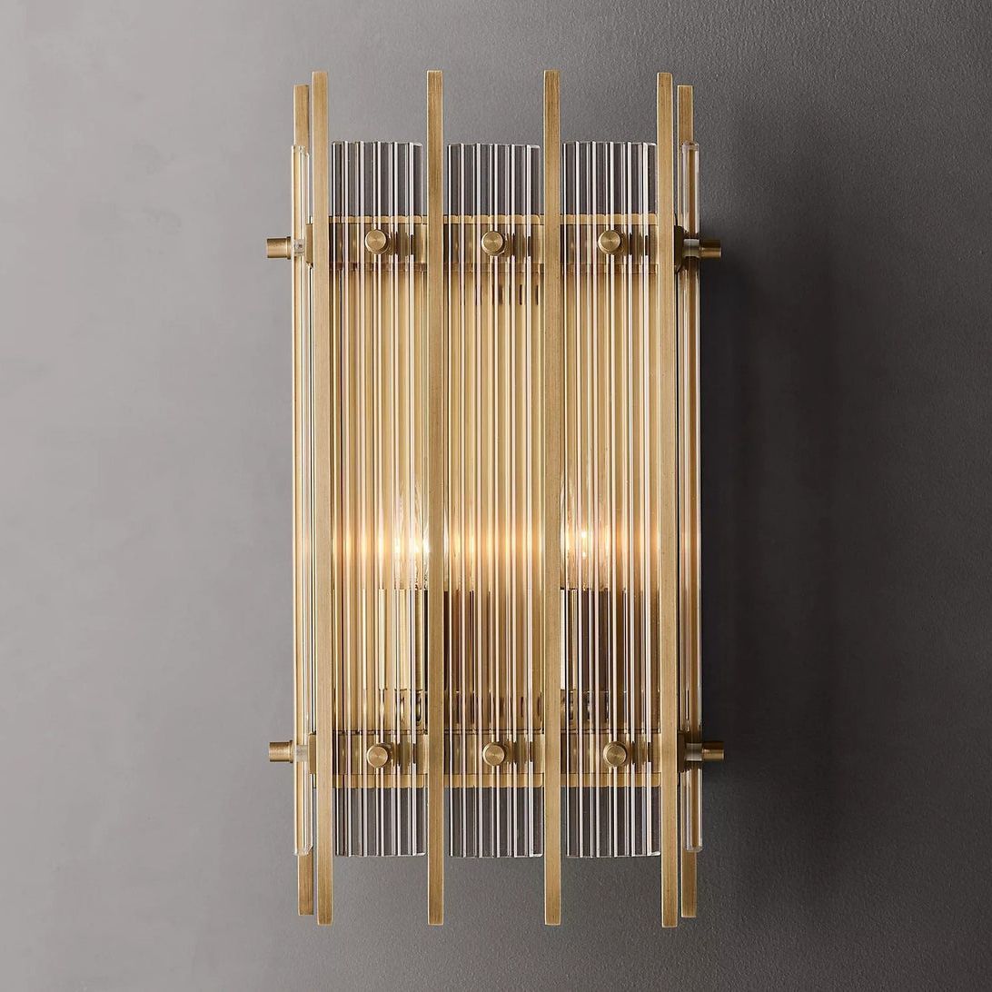 San Marco Glass Rectangle Wall Sconce