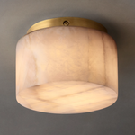 Rivage Alabaster Round Flush Mount