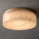 Rivage Alabaster Round Flush Mount