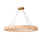 Rivage Alabaster Round Chandelier 60"