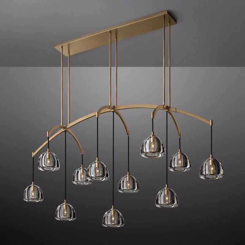 Hemisphere Linear Chandelier 72"