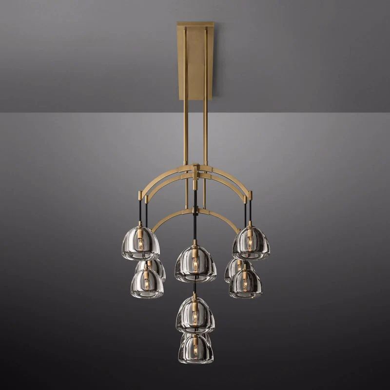 Hemisphere Linear Chandelier 72"