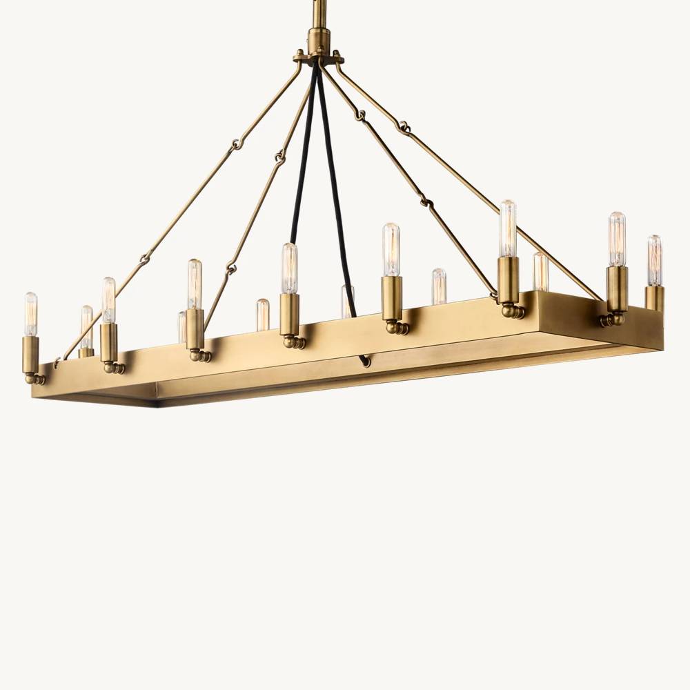 Camille Rectangle Chandelier 41"