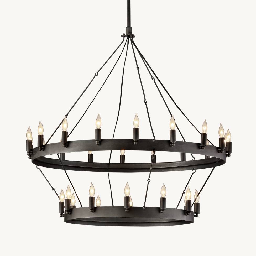 Camille Two-Tier Chandelier 38"