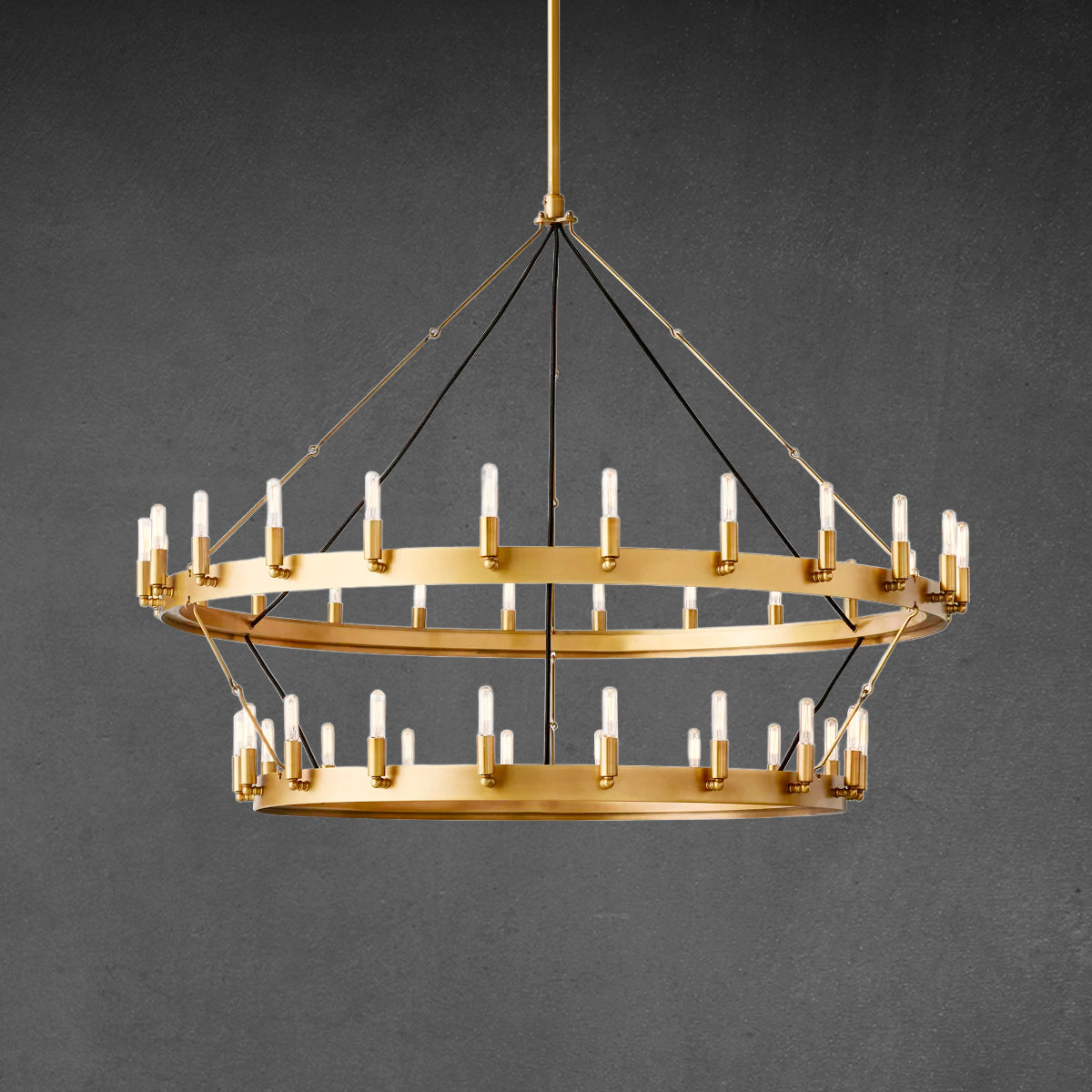 Camille Two-Tier Chandelier 38"