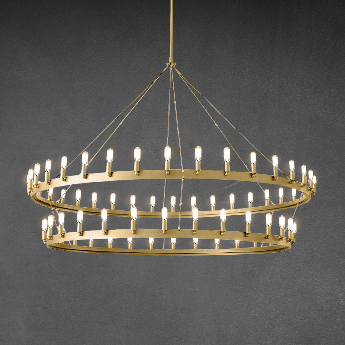 Camille Two-Tier Chandelier 71"