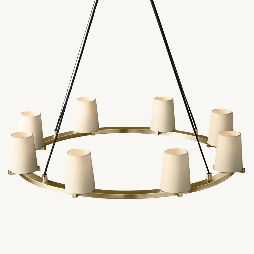 Pauillac Shade Round Chandelier 36"