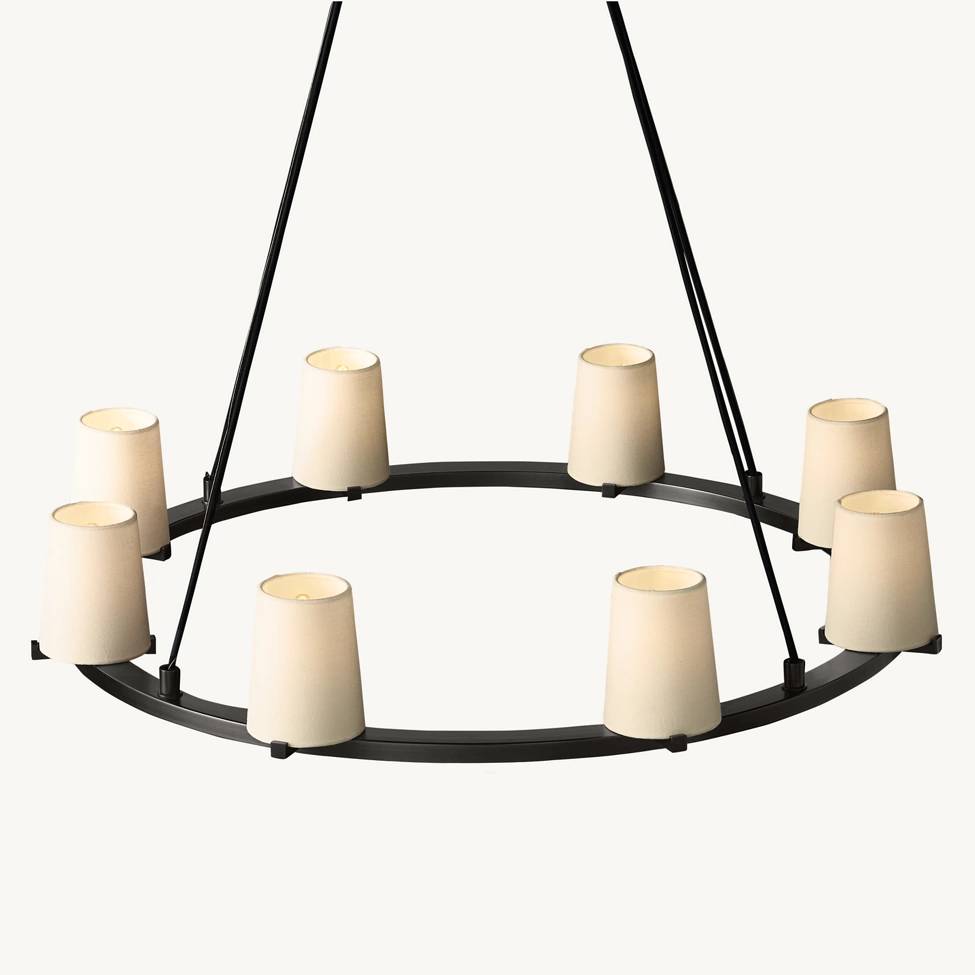 Pauillac Shade Round Chandelier 36"