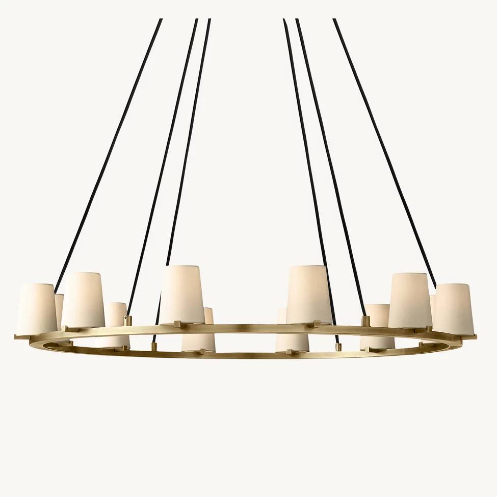 Pauillac Shade Round Chandelier 48"