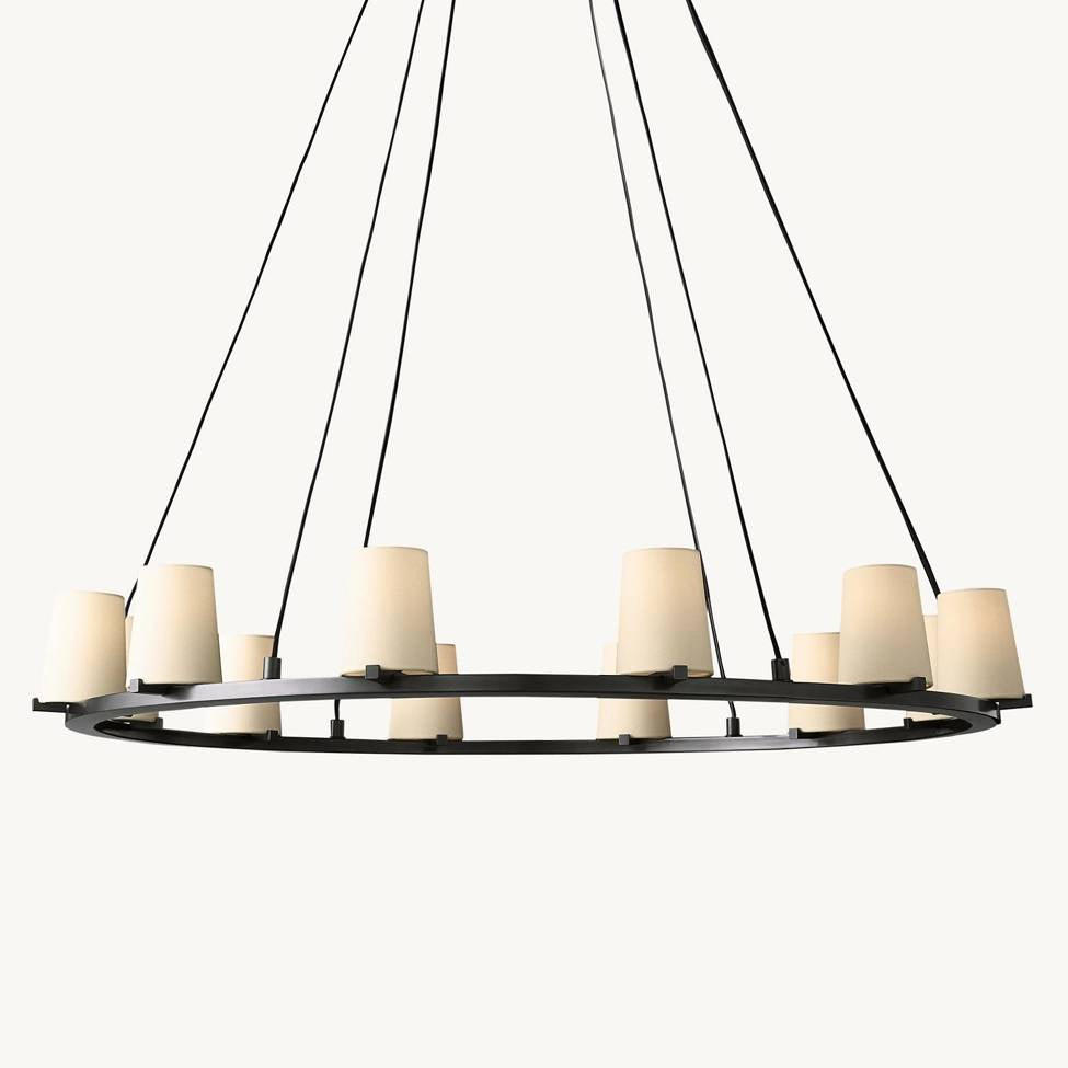 Pauillac Shade Round Chandelier 48"
