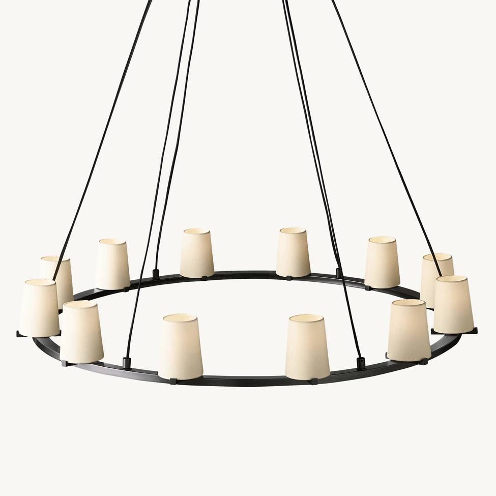 Pauillac Shade Round Chandelier 48"