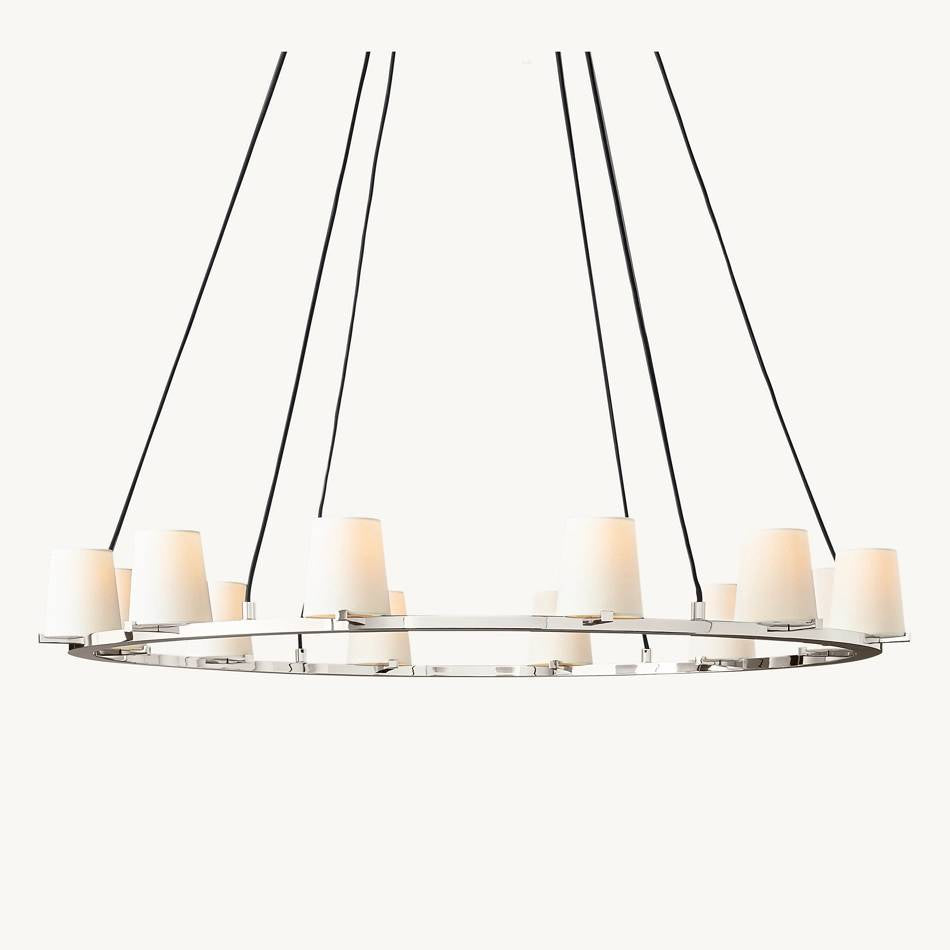 Pauillac Shade Round Chandelier 48"
