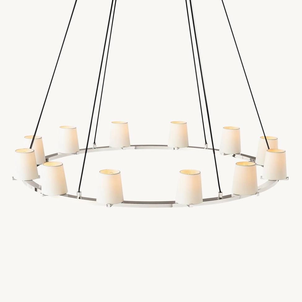 Pauillac Shade Round Chandelier 48"