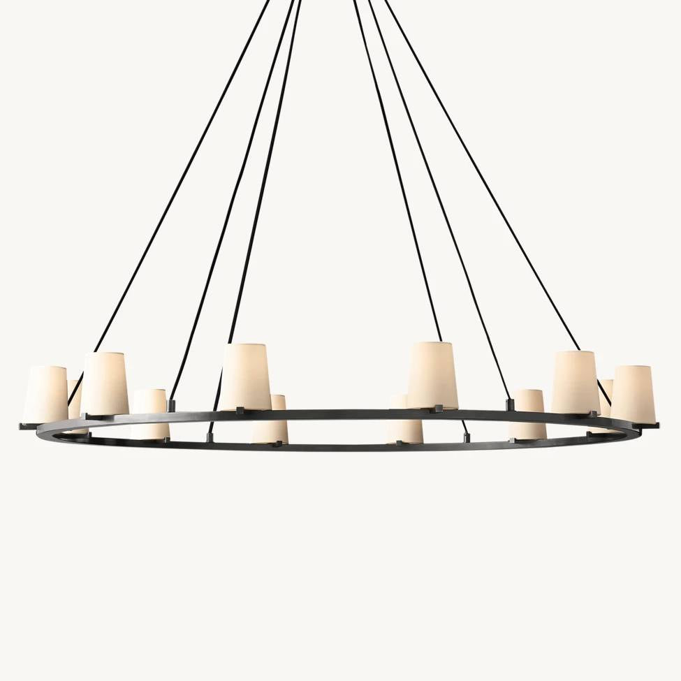 Pauillac Shade Round Chandelier 60"