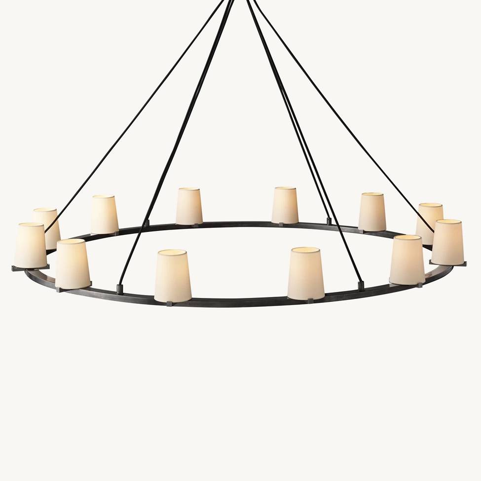 Pauillac Shade Round Chandelier 60"