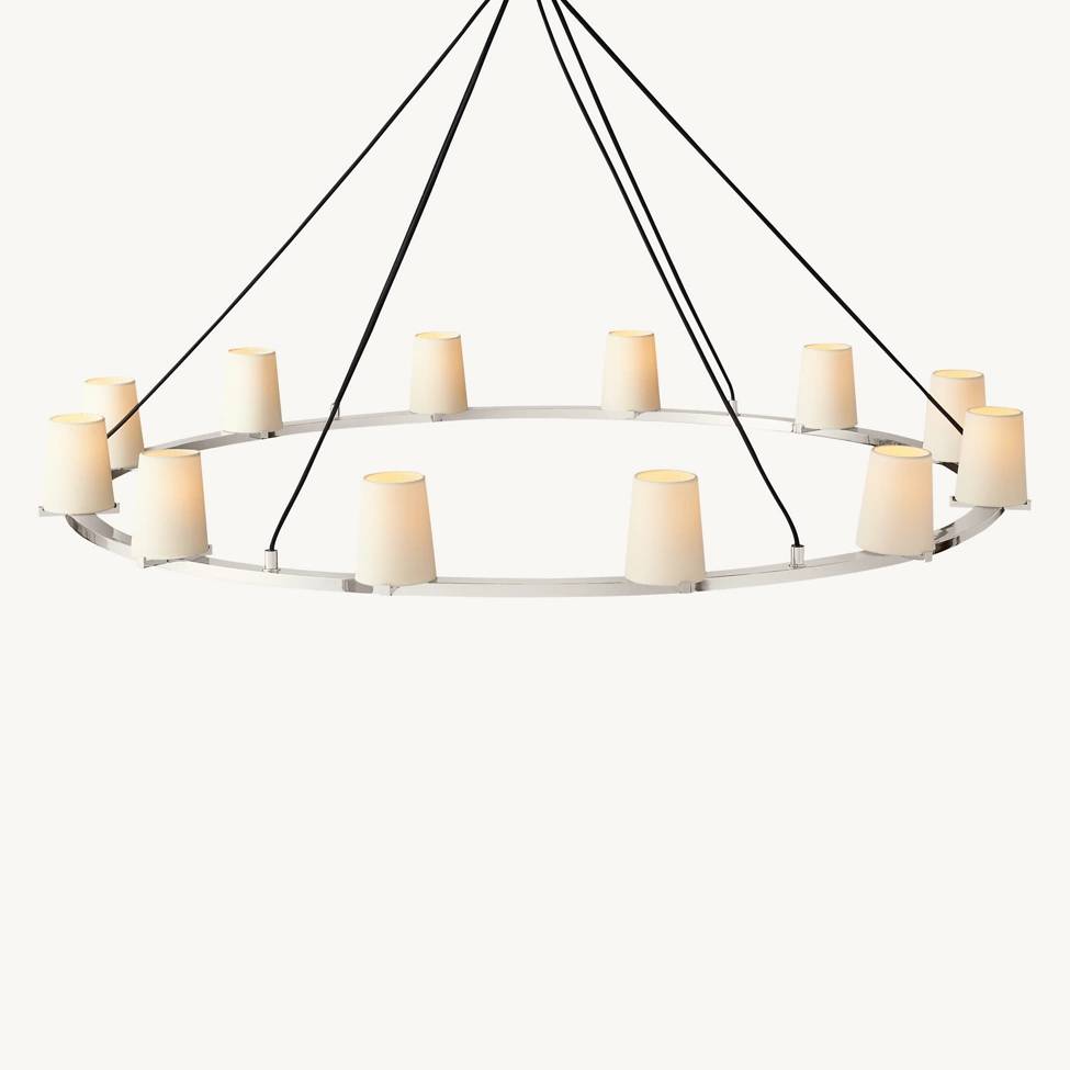Pauillac Shade Round Chandelier 60"