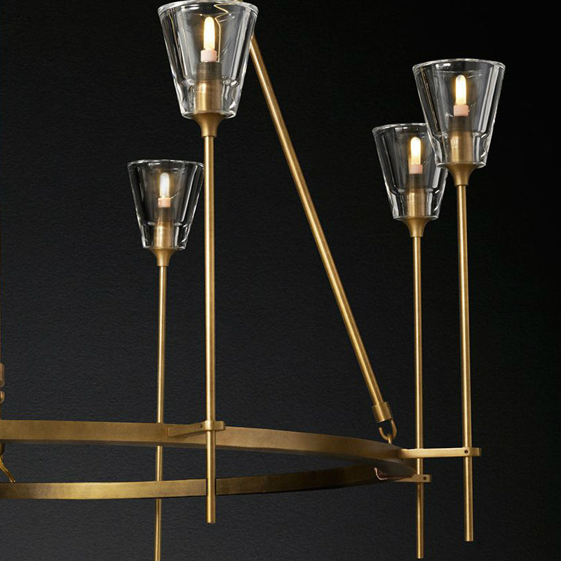 Torchis Round Chandelier 58"