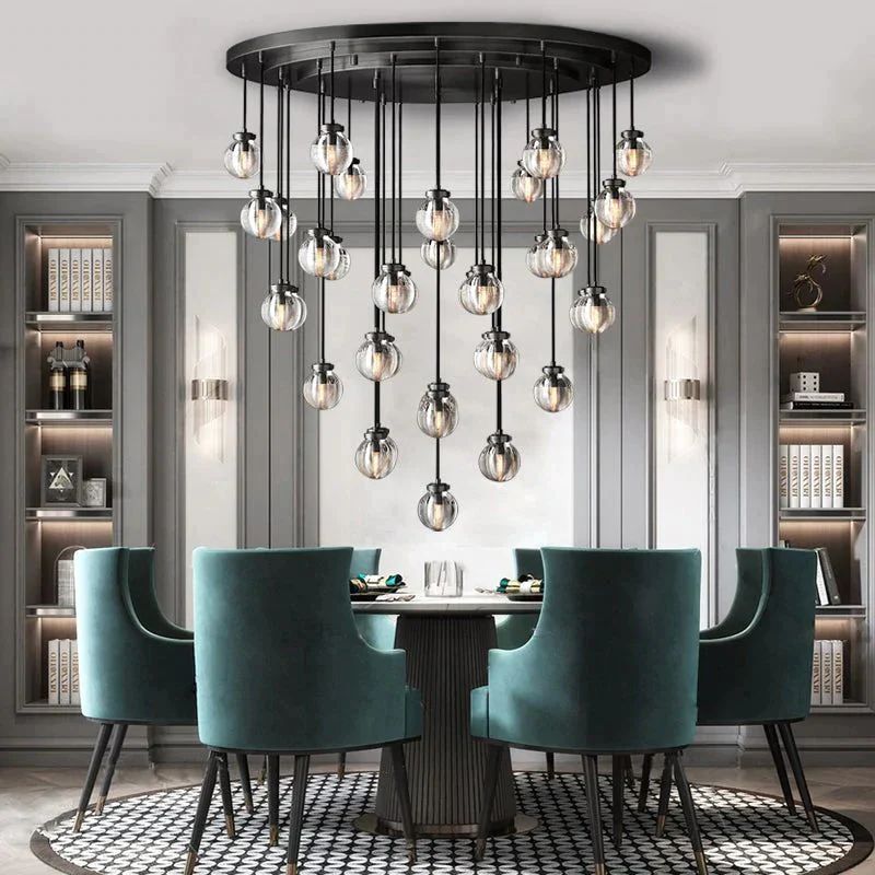 Pevaris Round Chandelier 22"