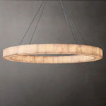 Rivage Alabaster Round Chandelier 60"