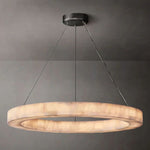 Rivage Alabaster Round Chandelier 40"