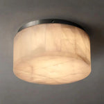 Rivage Alabaster Round Flush Mount