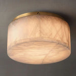 Rivage Alabaster Round Flush Mount