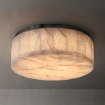 Rivage Alabaster Round Flush Mount