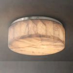 Rivage Alabaster Round Flush Mount