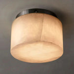 Rivage Alabaster Round Flush Mount