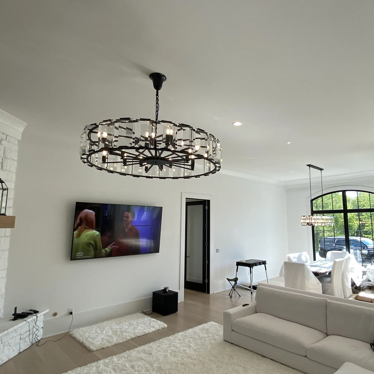 Harlow Crystal Round Chandelier 60"