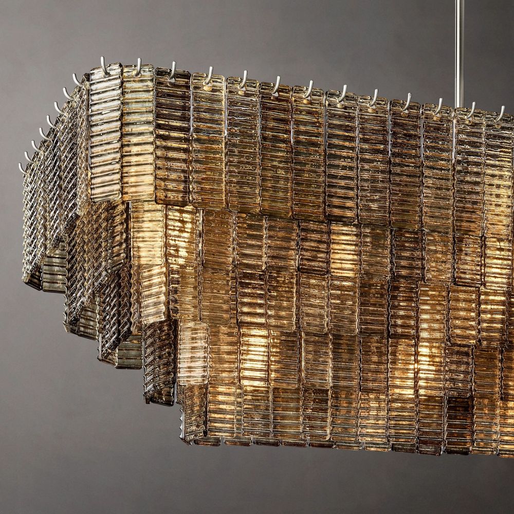Sirene Rectangle Chandelier 77"