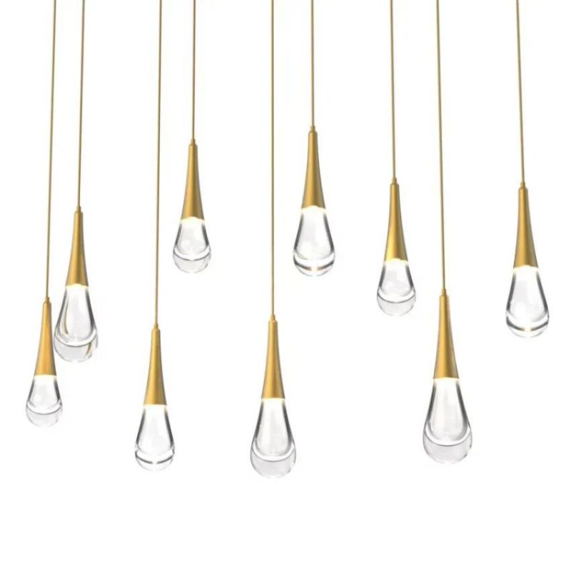 Raindrop Glass Linear Chandelier - jchandelier