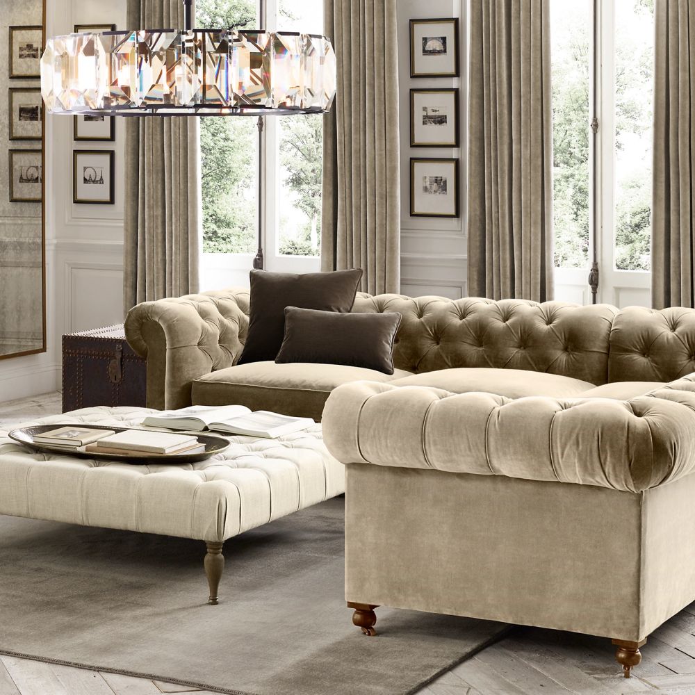Harlow Crystal Round Chandelier 31"