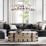Harlow Crystal Round Chandelier 31"