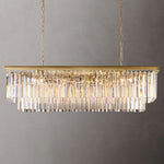 Odeon Rectangular Tiered Chandelier 49"