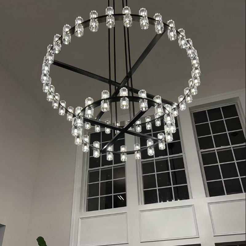 Arcachon Two-Tier Round Chandelier 60"
