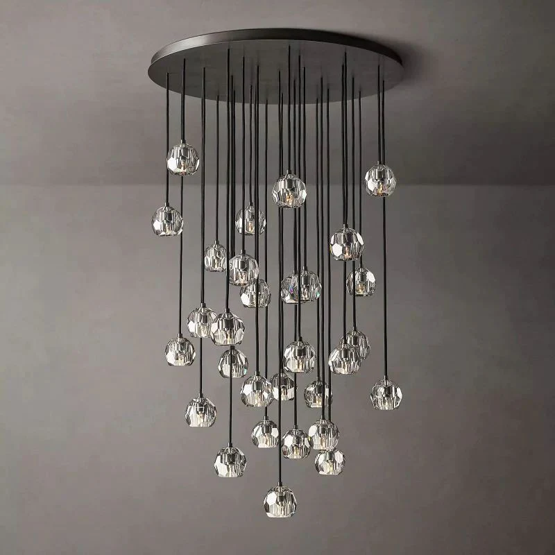 Boule Round Chandelier 40"