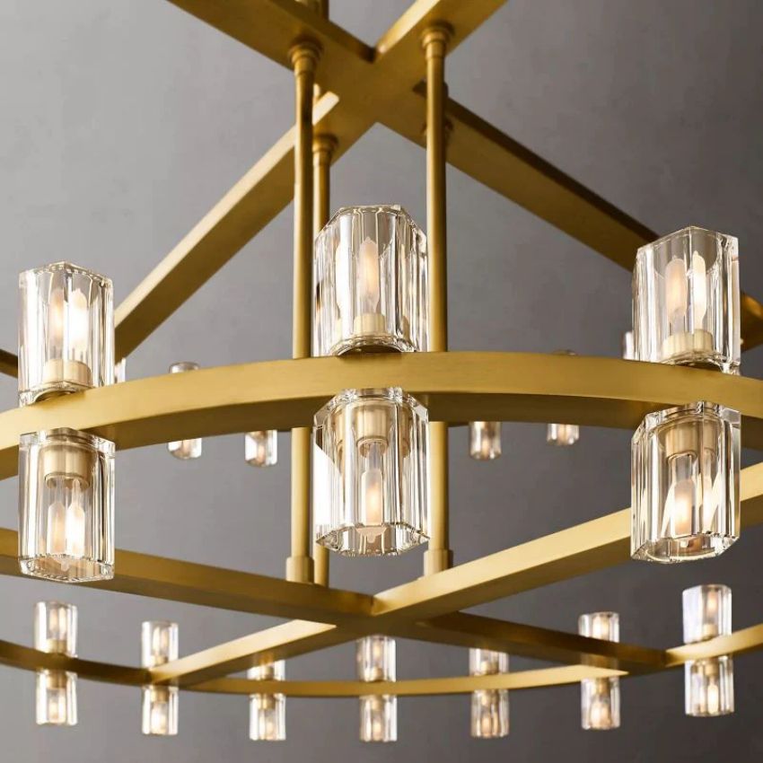 Arcachon Two-Tier Round Chandelier 60"