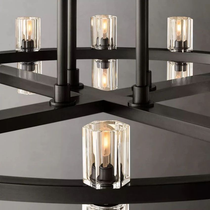 Arcachon Two-Tier Round Chandelier 60"
