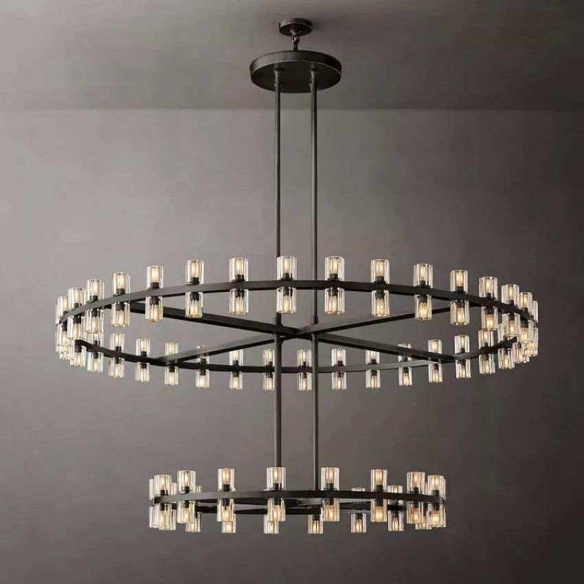 Arcachon Two-Tier Round Chandelier 60"