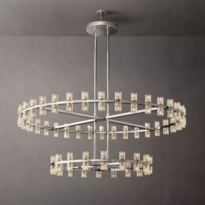 Arcachon Two-Tier Round Chandelier 60"